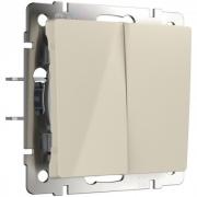 Кнопка Н.О.+Н.О.
Alumax,  Split,  Slab,  Senso,  Baguette,  Acrylic,  Platinum,  Elite,  Snabb,  Stream,  Flock,  Stark,  Fiore,  Favorit,  Diamant,  Aluminium,  Antik,  Metallic,  двухклавишный,   цвет - слоновая кость