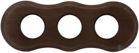 Bironi Шедель Дерево Винтаж Форма восьмерки Рамка 3-ая (скрытый монтаж)