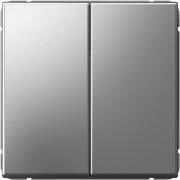 ArtGallery Сталь Выключатель 2-кл кнопочный с Н.О. контактом