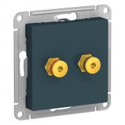 Atlas Design Изумруд Аудио Розетка двойная