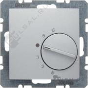 Терморегулятор 10А, ПК-контакт, 230В
B.7,  поворотный,  датчик t° воздуха (встроенный),  без таймера,   цвет - алюминий матовый