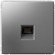 ArtGallery Сталь Розетка Компьютерная 1-ая RJ45 Cat.5e (UTP)