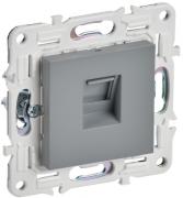 IEK Skandy Серый Розетка Компьютерная 1-ая RJ45 Cat.5e