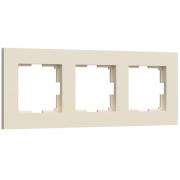 Рамка
Slab,  3 поста,   цвет - айвори матовый,  пластмасса