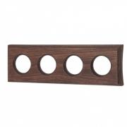 Bironi Шедель Дерево Винтаж Форма квадрата Рамка 4-ая на бревно диаметр 200 мм (скрытый монтаж)