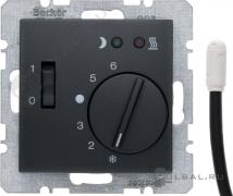 Терморегулятор 10А, НО-контакт, 230В
B.3,  B.7,  поворотный,  датчик t° пола (внешний),  без таймера,   цвет - антрацит матовый