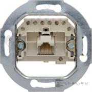 Механизм розетки телефонной RJ11/RJ12/RJ45 Cat.3 (ISDN)
R.1,  R.3,  R.8,  R.Classic,  K.1,  K.5,  Q.1,  Q.3,  Q.7,  S.1,  B.3,  B.7,  1930,  Glas,  одинарная