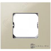 Рамка-базаSimon 27 play, 1 пост, цвет - слоновая кость, пластмасса