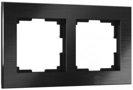 Рамкa
Aluminium,  2 поста,   цвет - черный,  металл