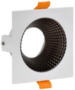 IEK  IEK Lighting Белый/Шоколад Светильник встраиваемый поворотный цоколь - GU10, мощность-11 Вт
