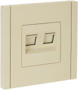 IEK Fortepiano Ванильный Розетка Компьютерная 2-ая RJ45 Cat.5e (UTP)