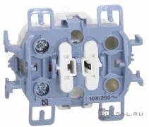 ВыключательSimon 73 Loft, двухклавишный, без подсветки