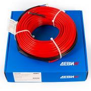 Деви Нагревательный кабель двужильный DEVIflex 18T, длинна - 90 м., мощность - 1625 Вт., под плитку, керамогранит, для подогрева труб, ступеней, тротуаров, для подогрева почвы