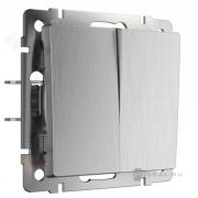 Переключатель
Alumax,  Split,  Slab,  Senso,  Baguette,  Acrylic,  Platinum,  Elite,  Snabb,  Stream,  Flock,  Stark,  Fiore,  Favorit,  Diamant,  Aluminium,  Antik,  Metallic,  двухклавишный,  без подсветки,   цвет - серебряный рифленый