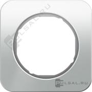 Рамка
R.1,  1 пост,   цвет - белый,  белый глянцевый,  стекло