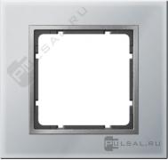 Рамкa
B.7,  1 пост,   цвет - алюминий,  алюминий матовый,  стекло