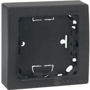 Рамка-корпус накладного монтажаSimon 73 Loft, 1 пост, цвет - графит, пластмасса