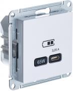 Atlas Design Белый Розетка USB тип-C 65Вт с быстрой зарядкой
