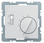 Терморегулятор воздуха помещений 5А, ПК-контакт, 230В
Q.1,  Q.3,  Q.7,  поворотный,  датчик t° воздуха (встроенный),  без таймера,   цвет - полярная белизна матовый