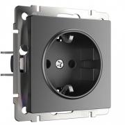 Розетка
Alumax,  Split,  Slab,  Senso,  Baguette,  Acrylic,  Platinum,  Elite,  Snabb,  Stream,  Flock,  Stark,  Fiore,  Favorit,  Diamant,  Aluminium,  Antik,  Metallic,  со шторками,  с заземлением,  одинарная,  винтовые клеммы,   цвет - графит матовый