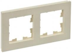 IEK Brite Base Бежевый Рифленый Рамка 2-ая