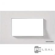 Рамка (итальянский стандарт)
Zenit,  4 модуля,   цвет - белый,  пластмасса