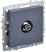 IEK Brite Base Маренго Розетка TV оконечная