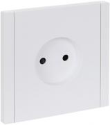 IEK Fortepiano Белый Розетка б/з со шторками, винтовой зажим