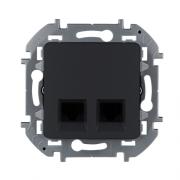 Legrand Inspiria Антрацит Розетка Компьютерная 2-ая RJ45 Cat.5e (UTP)