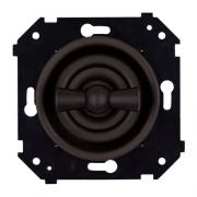 Bironi Шедель Бриз Коричневый матовый Выключатель 1-клавишный (скрытый монтаж)