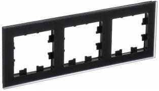 Atlas Design Nature Матовое Стекло черный Рамка 3-ая