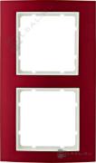 Рамкa
B.3,  2 поста,   цвет - красный,  белый матовый,  металл