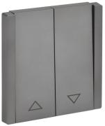 IEK Fortepiano Сталь Выключатель для жалюзи без фиксации