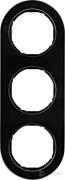 Рамка
R.Classic,  3 поста,   цвет - черный,  черный,  стекло
