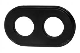 Bironi Шедель/Лизетта Керамика Черный Рамка 2-ая (скрытый и накладной монтаж)