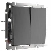 Переключатель
Alumax,  Split,  Slab,  Senso,  Baguette,  Acrylic,  Platinum,  Elite,  Snabb,  Stream,  Flock,  Stark,  Fiore,  Favorit,  Diamant,  Aluminium,  Antik,  Metallic,  двухклавишный,  без подсветки,   цвет - графит рифленый