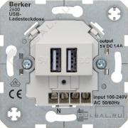 Механизм розетки USB, 1,4А
R.1,  R.3,  R.8,  K.1,  K.5,  Q.1,  Q.3,  Q.7,  S.1,  B.3,  B.7,  USB type-A 5V,  двойная,   цвет - белый матовый