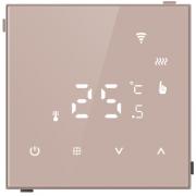 Donel Стекло Кашемир Регулятор теплого пола с Wi-Fi, программируемый через приложение, 16A 70*70 мм, НО контакт