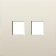 Накладка для механизмов TV и RJ45
S08,  телевизионная (TV),  спутниковая (SAT),  двойная,   цвет - слоновая кость