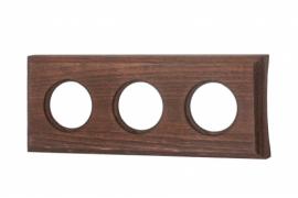 Bironi Шедель Дерево Винтаж Форма квадрата Рамка 3-ая на бревно диаметр 280 мм (скрытый монтаж)