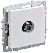 IEK Brite Base Жемчкг Розетка TV проходная