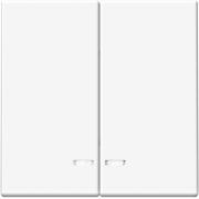 ArtGallery Белый Выключатель 2-кл с подсветкой