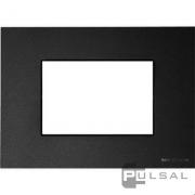 Рамка (итальянский стандарт)
Zenit,  3 модуля,   цвет - антрацит,  пластмасса