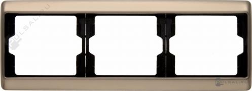 РамкaArsys, 3 поста, цвет - светло-бронзовый, металл