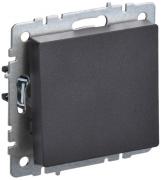 IEK Brite Base Черный Выключатель 1-кл кнопочный с Н.О. контактом