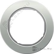 Рамка
R.Classic,  1 пост,   цвет - алюминий,  белый глянцевый,  металл