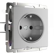 Розетка
Alumax,  Split,  Slab,  Senso,  Baguette,  Acrylic,  Platinum,  Elite,  Snabb,  Stream,  Flock,  Stark,  Fiore,  Favorit,  Diamant,  Aluminium,  Antik,  Metallic,  со шторками,  с заземлением,  одинарная,  винтовые клеммы,   цвет - серебряный