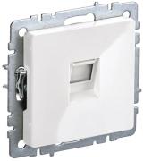 IEK Brite Base Белый Розетка 1-ая ТЛФ RJ11