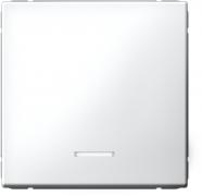 ArtGallery Белый Выключатель 1-кл с подсветкой