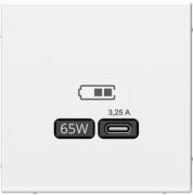 ArtGallery Белый Розетка USB C 65W высокоскор.заряд. QC, PD (USB type-C 5V)